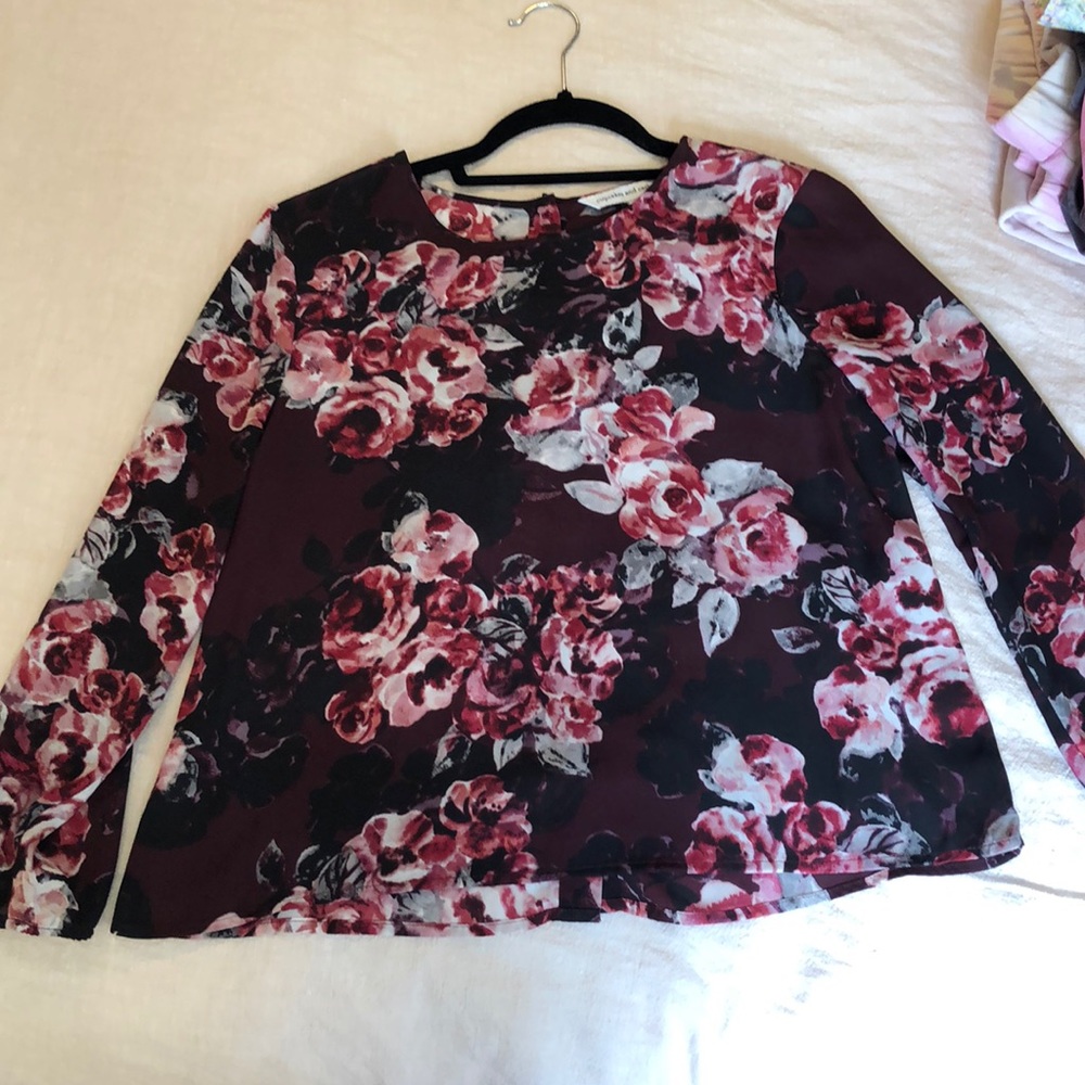 Cupcakes & Cashmere floral blouse from Nordstrom